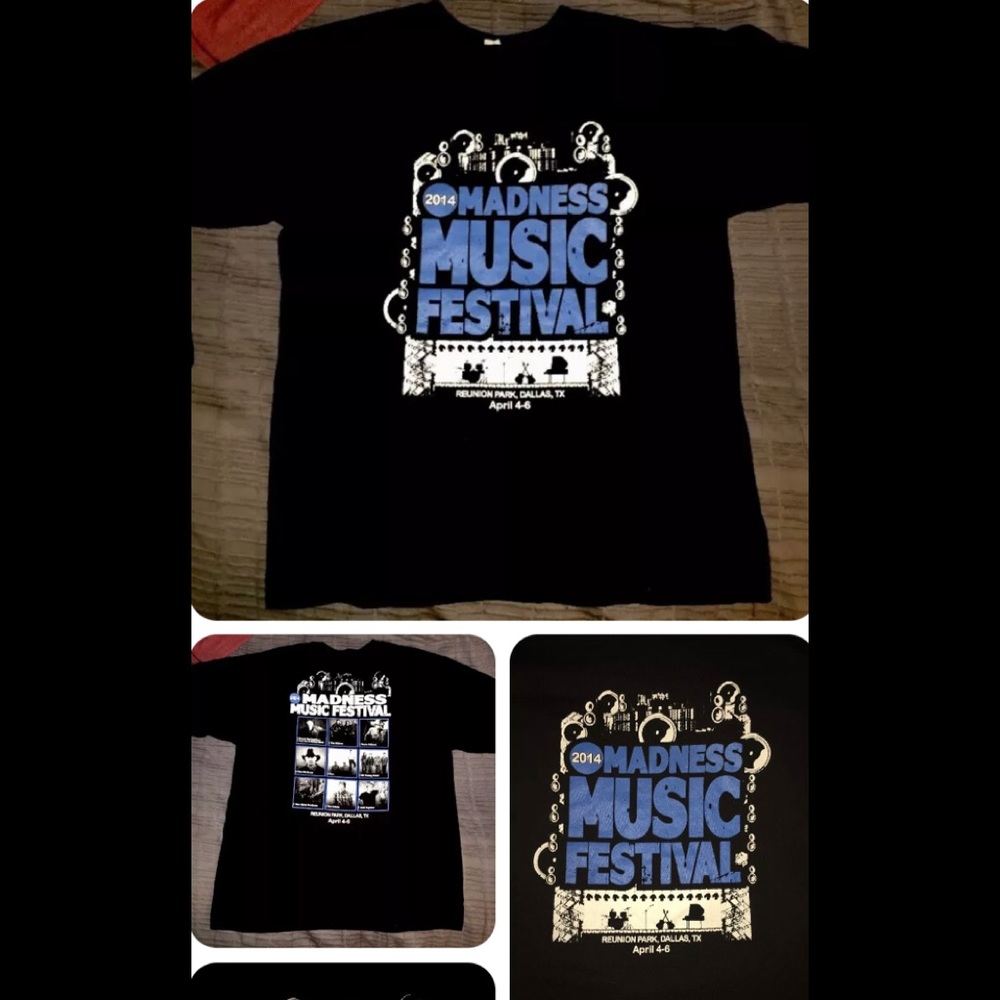 Madness Music Festival 2014 Dallas Tshirt Mens sz XL The Killers SpringsteenNEW